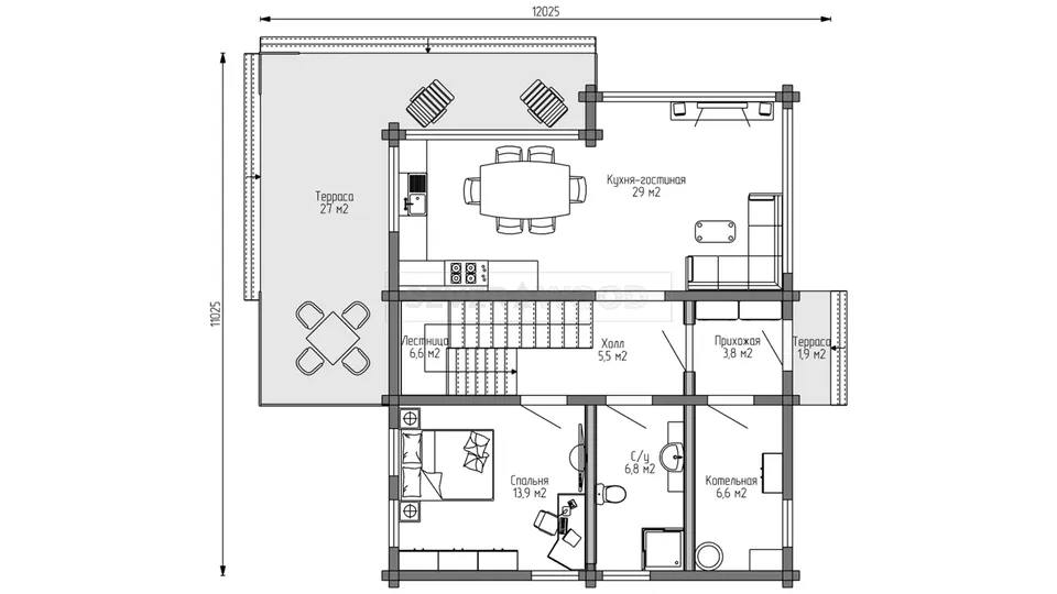 Планировка первого этажа