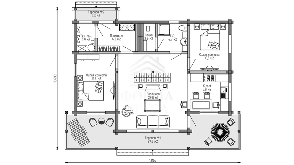 Планировка первого этажа