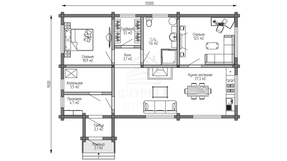 Планировка первого этажа