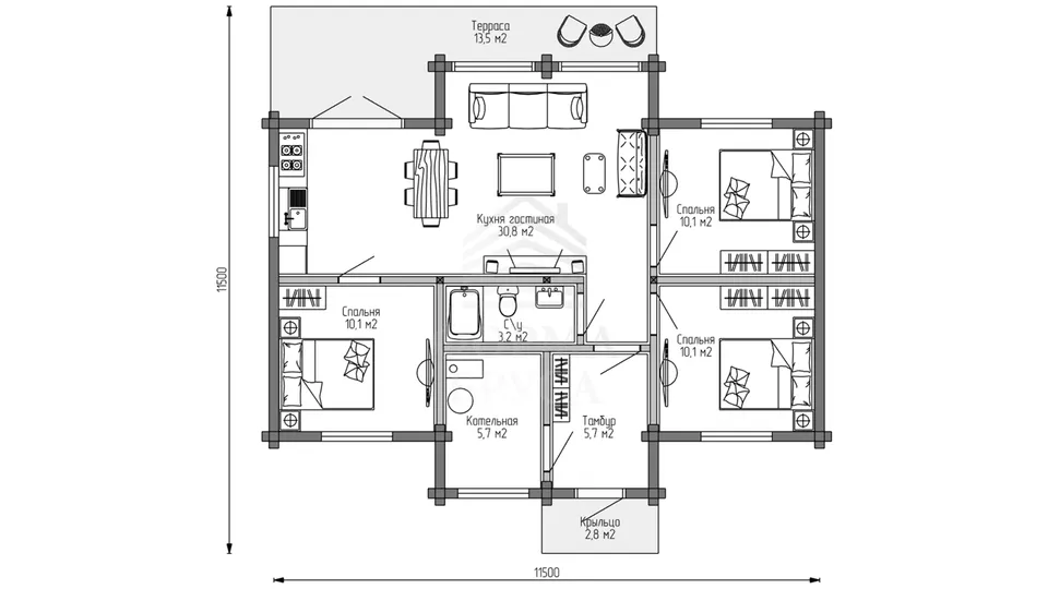 Планировка первого этажа
